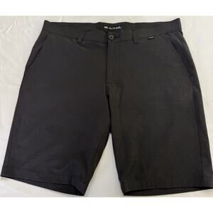 Travis Mathew Black Performance Golf Shorts Mens Size 36
